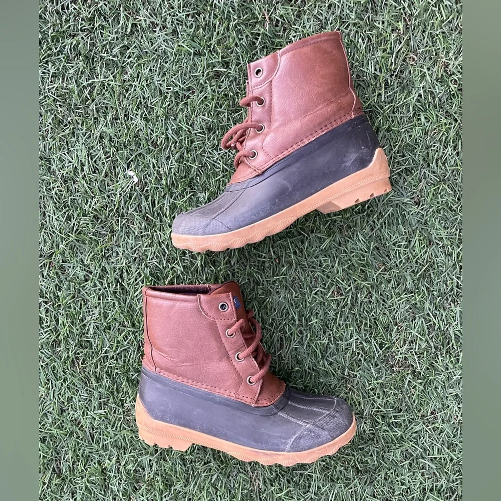 Sperry Top Sider Tan/Blue Port Boot Sz(13)